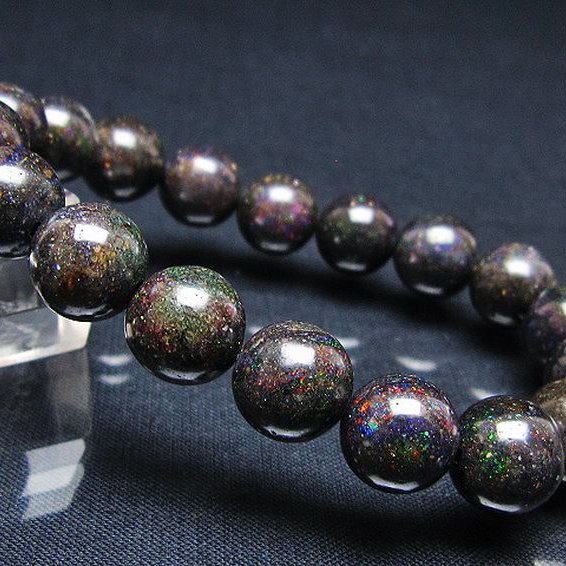 ブラックオパール ブレスレット 11mm [T249-4659]
