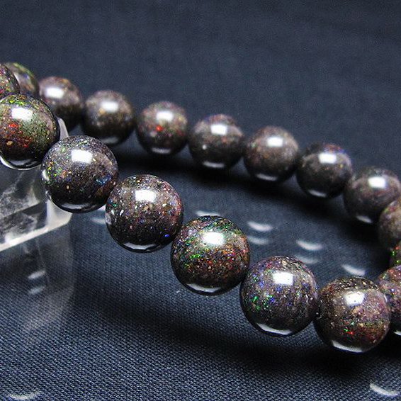 ブラックオパール ブレスレット 11mm [T249-4670]