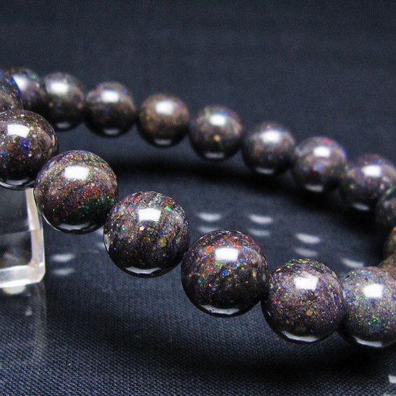 ブラックオパール ブレスレット 11mm [T249-4692]