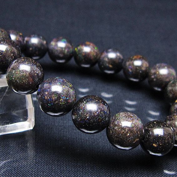 ブラックオパール ブレスレット 11mm [T249-4693]