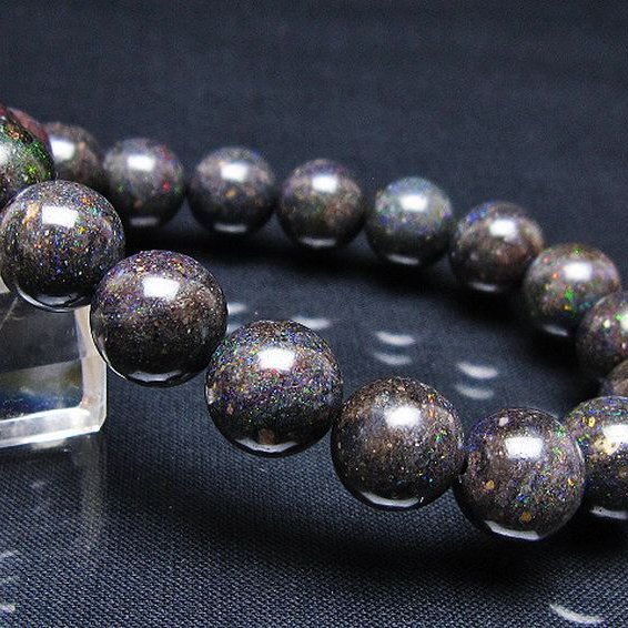 ブラックオパール ブレスレット 12mm [T249-4700]