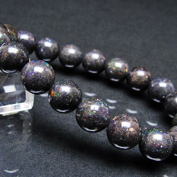 ブラックオパール ブレスレット 11mm [T249-4717]