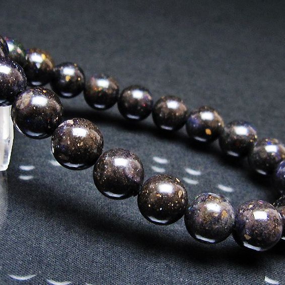 ブラックオパール ブレスレット 10mm [T249-4752]