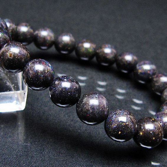 ブラックオパール ブレスレット 9mm [T249-4761]