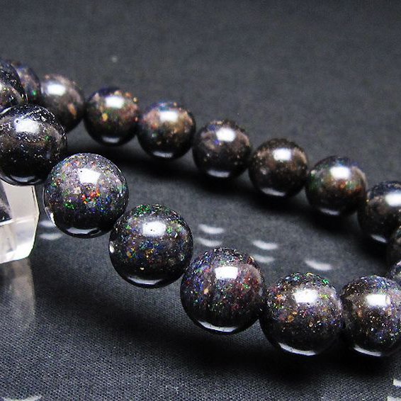 ブラックオパール ブレスレット 12mm [T249-4824]