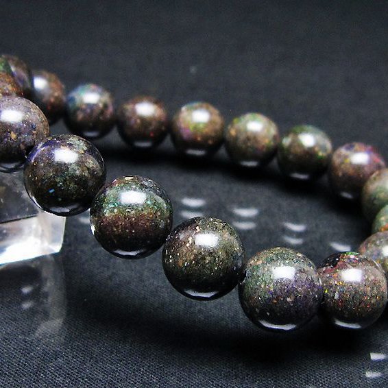 ブラックオパール ブレスレット 11mm [T249-4830]