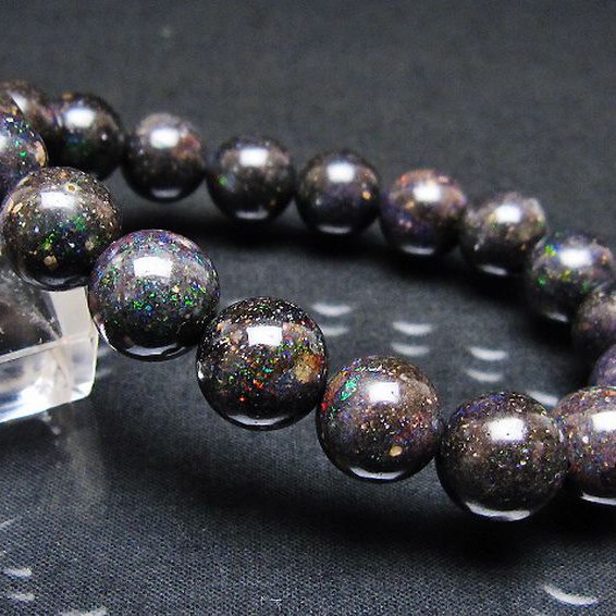 ブラックオパール ブレスレット 11mm [T249-4847]