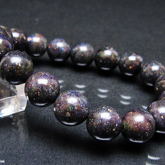 ブラックオパール ブレスレット 12mm [T249-4848]