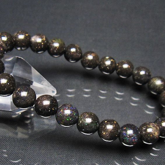 ブラックオパール ブレスレット 8mm [t249-4875]