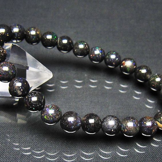 ブラックオパール ブレスレット 8mm [t249-4891]