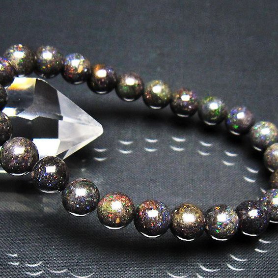 ブラックオパール ブレスレット 8mm [t249-4932]