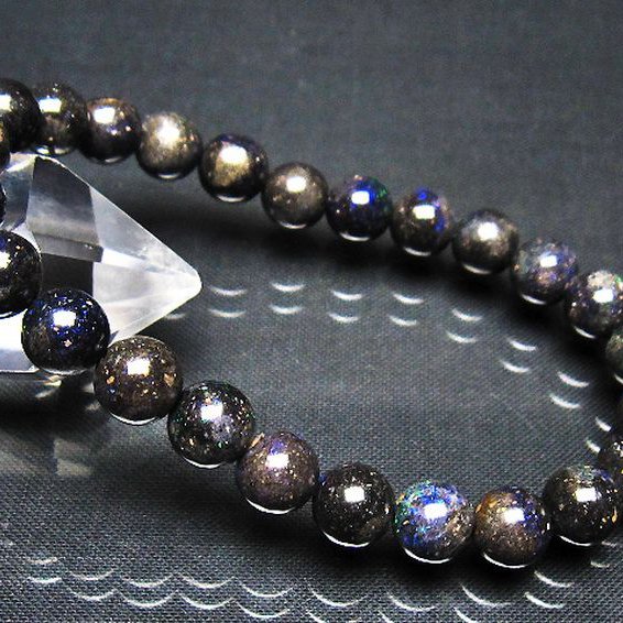 ブラックオパール ブレスレット 8mm [t249-4942]