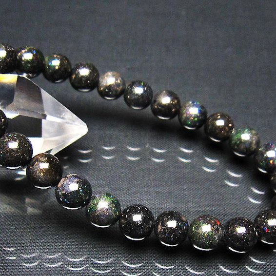 ブラックオパール ブレスレット 8mm [t249-4972]