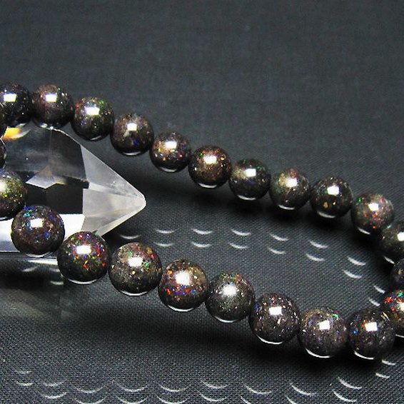 ブラックオパール ブレスレット 8mm [t249-4984]