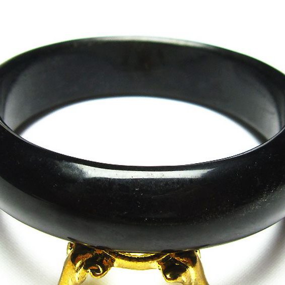 ゴールドキャッツアイオブシディアン バングル 60mm [t250-1367]