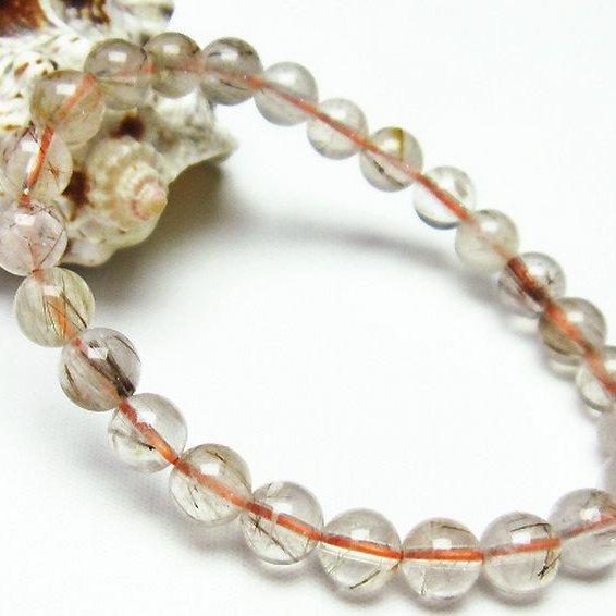 トルマリンルチル ブレスレット 7mm [t251-2240]