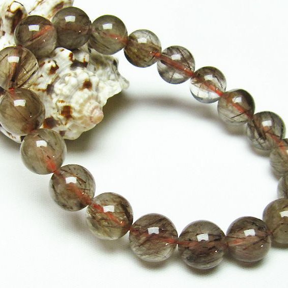 トルマリンインクォーツ ブレスレット 10mm [T251-2347]