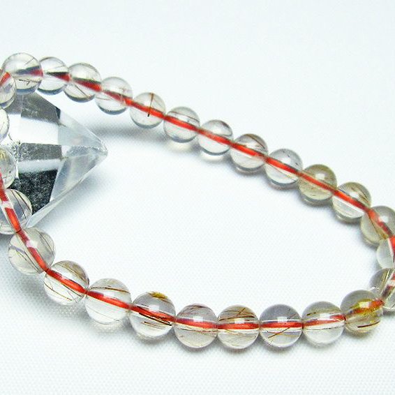 トルマリンインクォーツ ブレスレット 7mm [T251-2948]