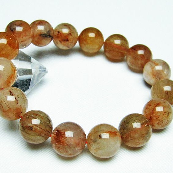 トルマリンインクォーツ ブレスレット 14mm [T251-2975]