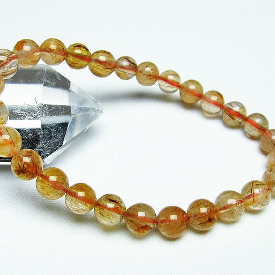 トルマリンインクォーツ ブレスレット 6mm [T251-3011]