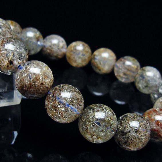 ガーデン トルマリンルチル入り  ブレスレット 12mm [T253-2913]