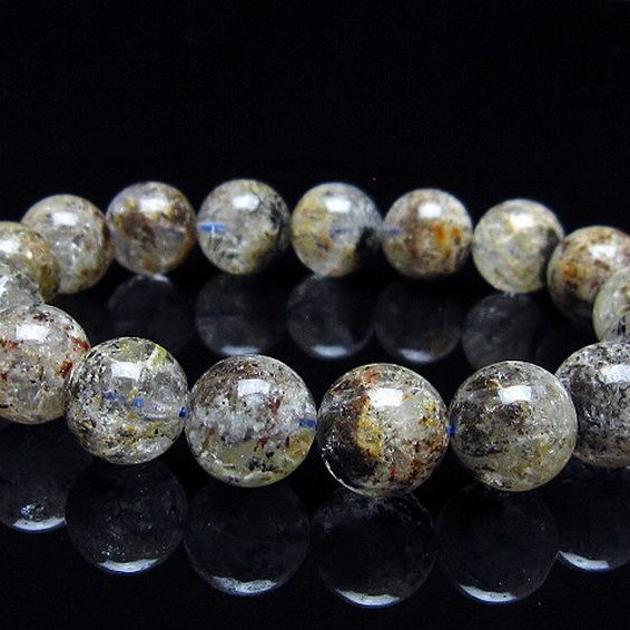 ガーデン トルマリンルチル入り  ブレスレット 12mm [T253-2916]