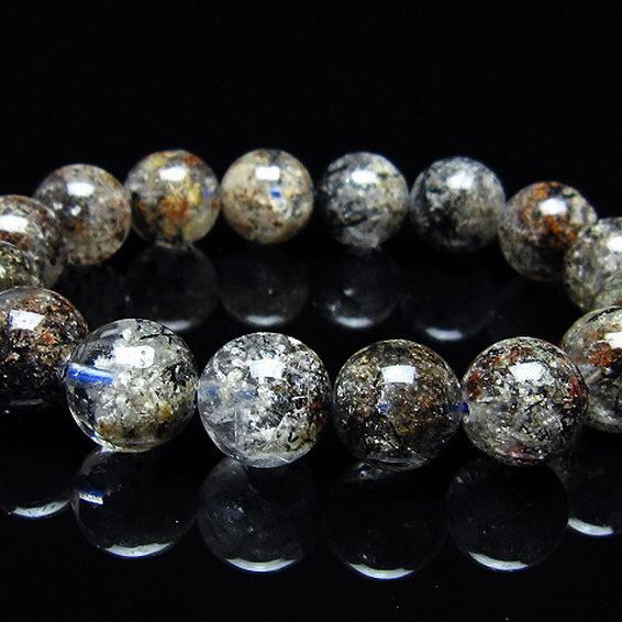 ガーデン トルマリンルチル入り  ブレスレット 13mm [T253-2937]