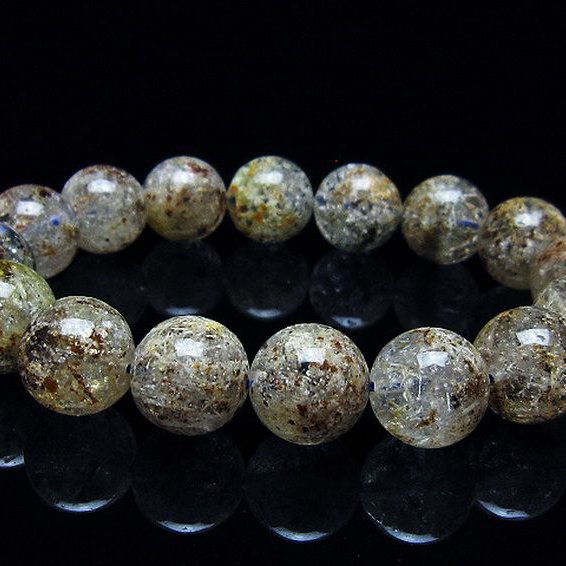 ガーデン トルマリンルチル入り  ブレスレット 14mm [T253-2969]