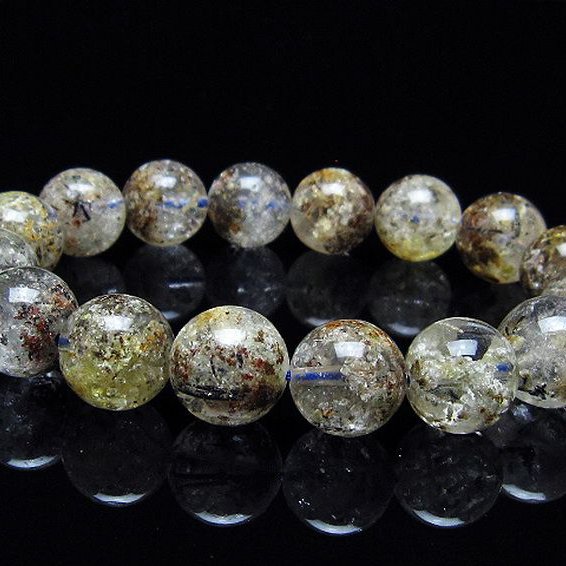 ガーデン トルマリンルチル入り  ブレスレット 14mm [T253-2971]