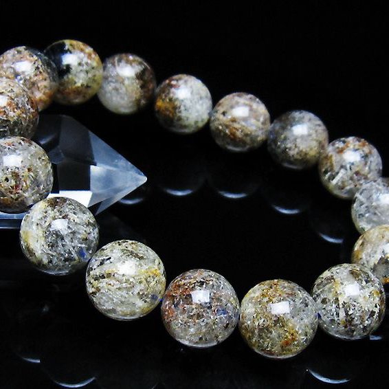 ガーデン トルマリンルチル入り  ブレスレット 14mm [T253-3064]