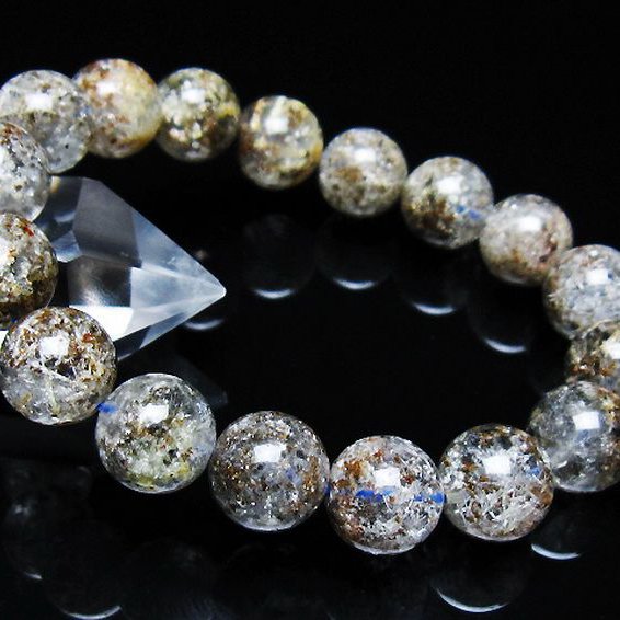 ガーデン トルマリンルチル入り  ブレスレット 12mm [T253-3072]