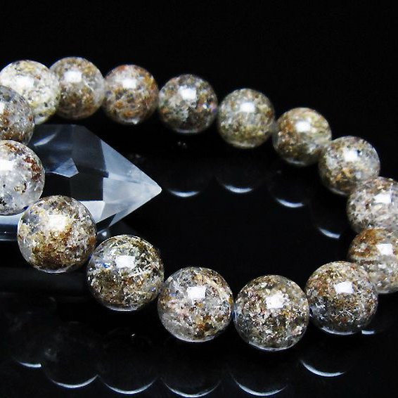 ガーデン トルマリンルチル入り  ブレスレット 13mm [T253-3075]