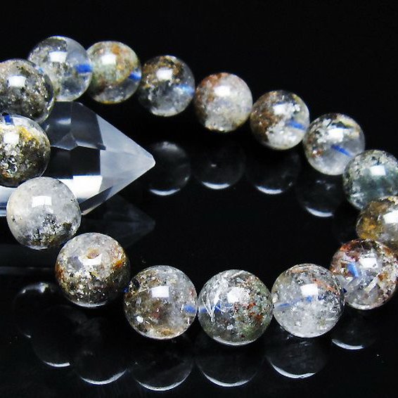 ガーデン トルマリンルチル入り  ブレスレット 13mm [T253-3203]