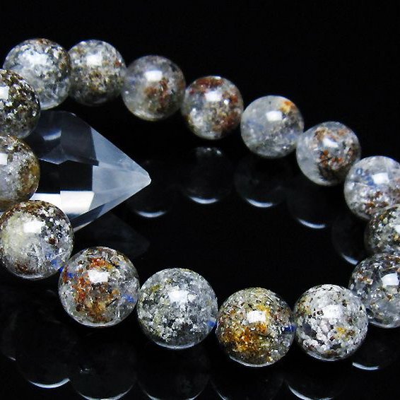 ガーデン トルマリンルチル入り  ブレスレット 13mm [T253-3231]