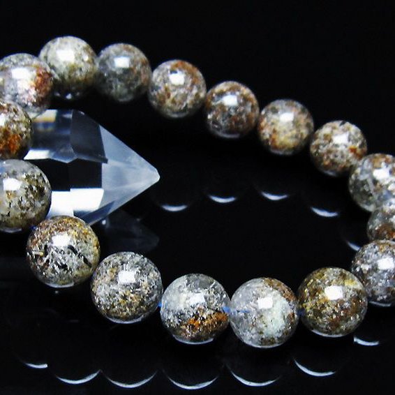 ガーデン トルマリンルチル入り  ブレスレット 12mm [T253-3250]