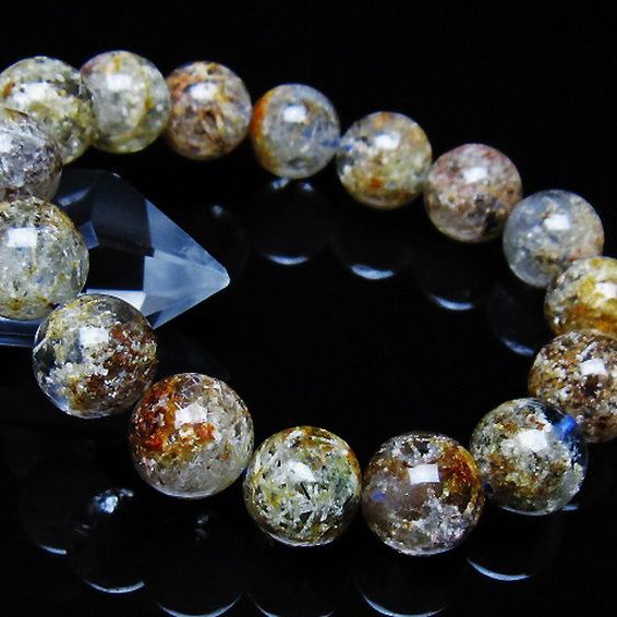 ガーデン トルマリンルチル入り  ブレスレット 14mm [T253-3258]