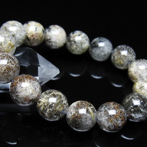 ガーデン トルマリンルチル入り ブレスレット 14mm [t253-3363]