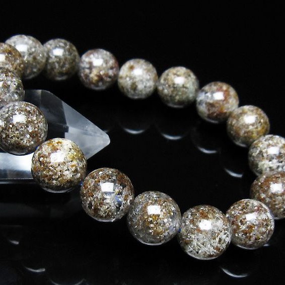 ガーデン トルマリンルチル入り ブレスレット 12mm [t253-3391]