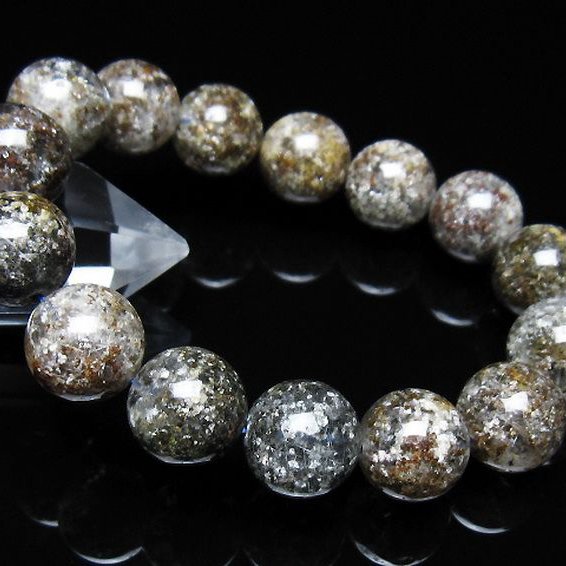 ガーデン トルマリンルチル入り ブレスレット 14mm [t253-3409]