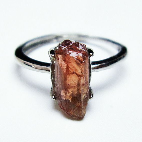 赤トルマリン 指輪 (15号)[T254-2607]