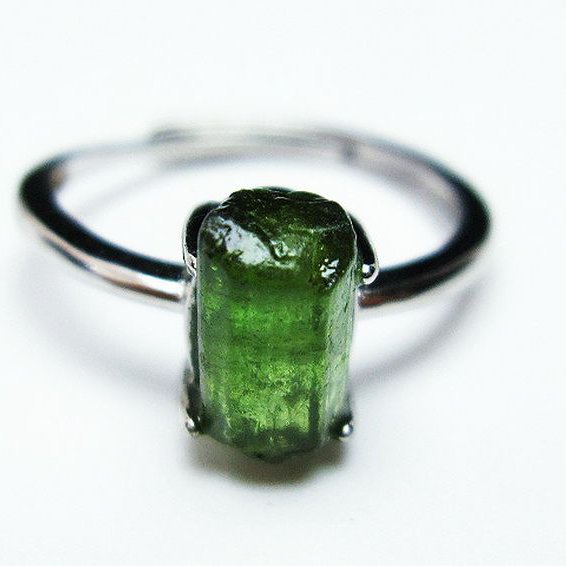 緑トルマリン 指輪 (13号)[T254-2621]