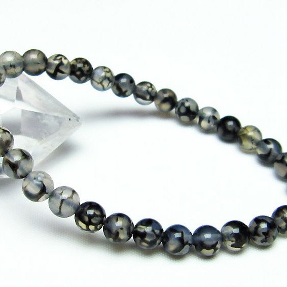 龍紋メノウ ブレスレット 6mm [T256-4140]