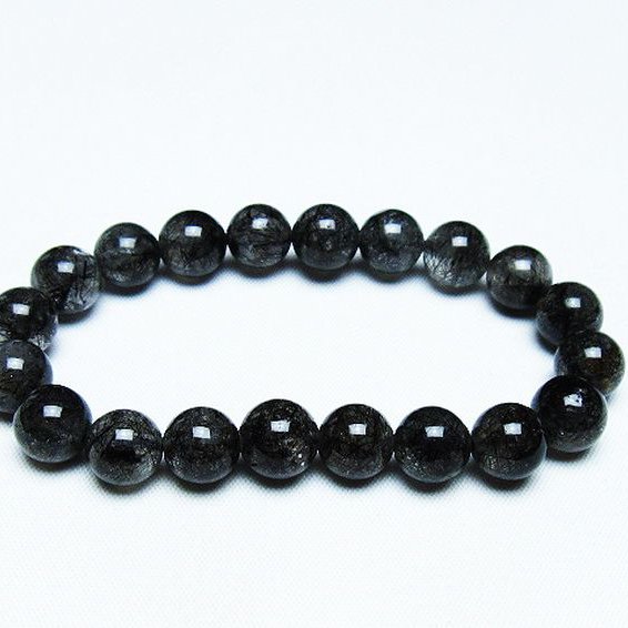 ブラックルチルクォーツ ブレスレット 10mm [t257-7107]