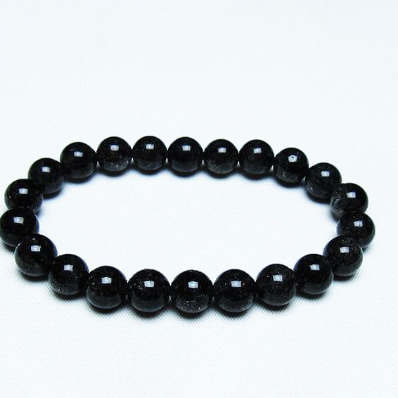 ブラックルチルクォーツ ブレスレット 9mm [T257-7129]