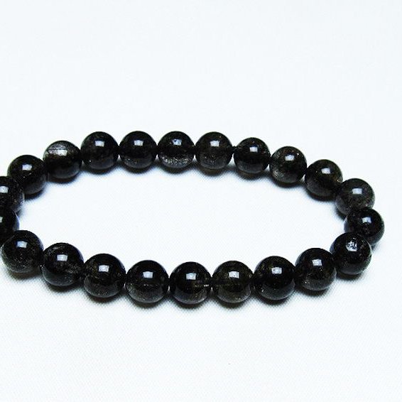 ブラックルチルクォーツ ブレスレット 9mm [T257-7134]