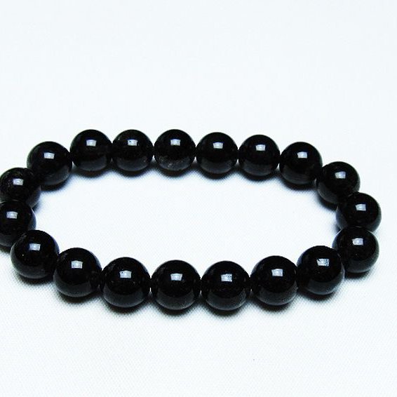 ブラックルチルクォーツ ブレスレット 10mm [T257-7136]