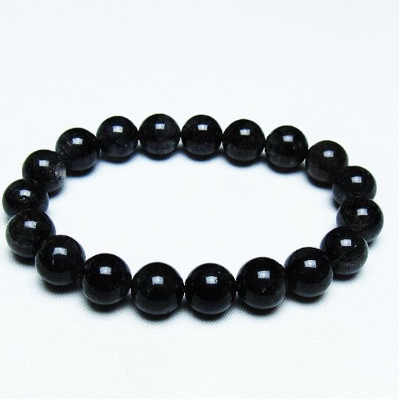 ブラックルチルクォーツ ブレスレット 11mm [T257-7140]