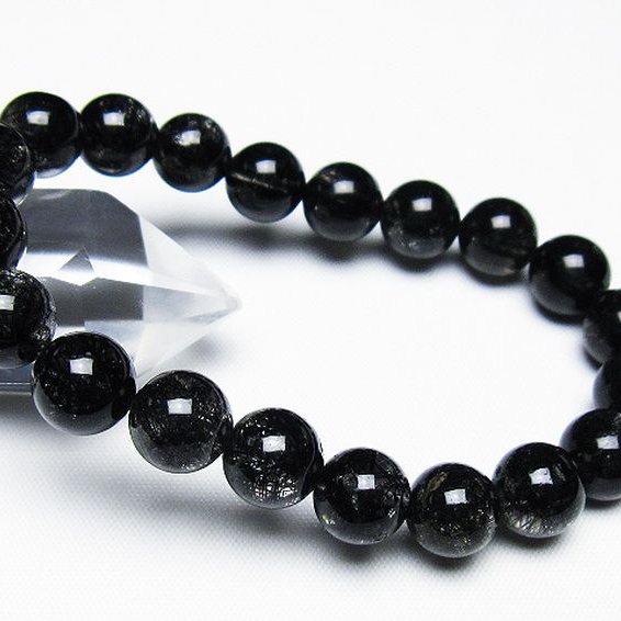 ブラックルチルクォーツ ブレスレット 10mm [t257-7888]
