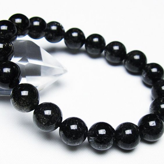 ブラックルチルクォーツ ブレスレット 10mm [T257-7891]