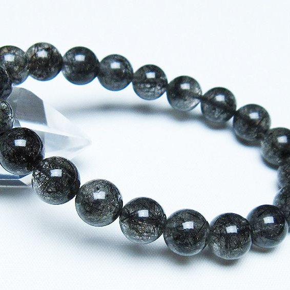 ブラックルチルクォーツ ブレスレット 10mm [t257-8083]